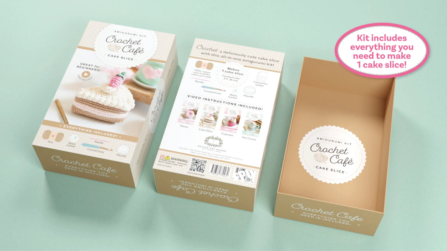 Crochet Café Amigurumi Kit Cake Slice - Special Order