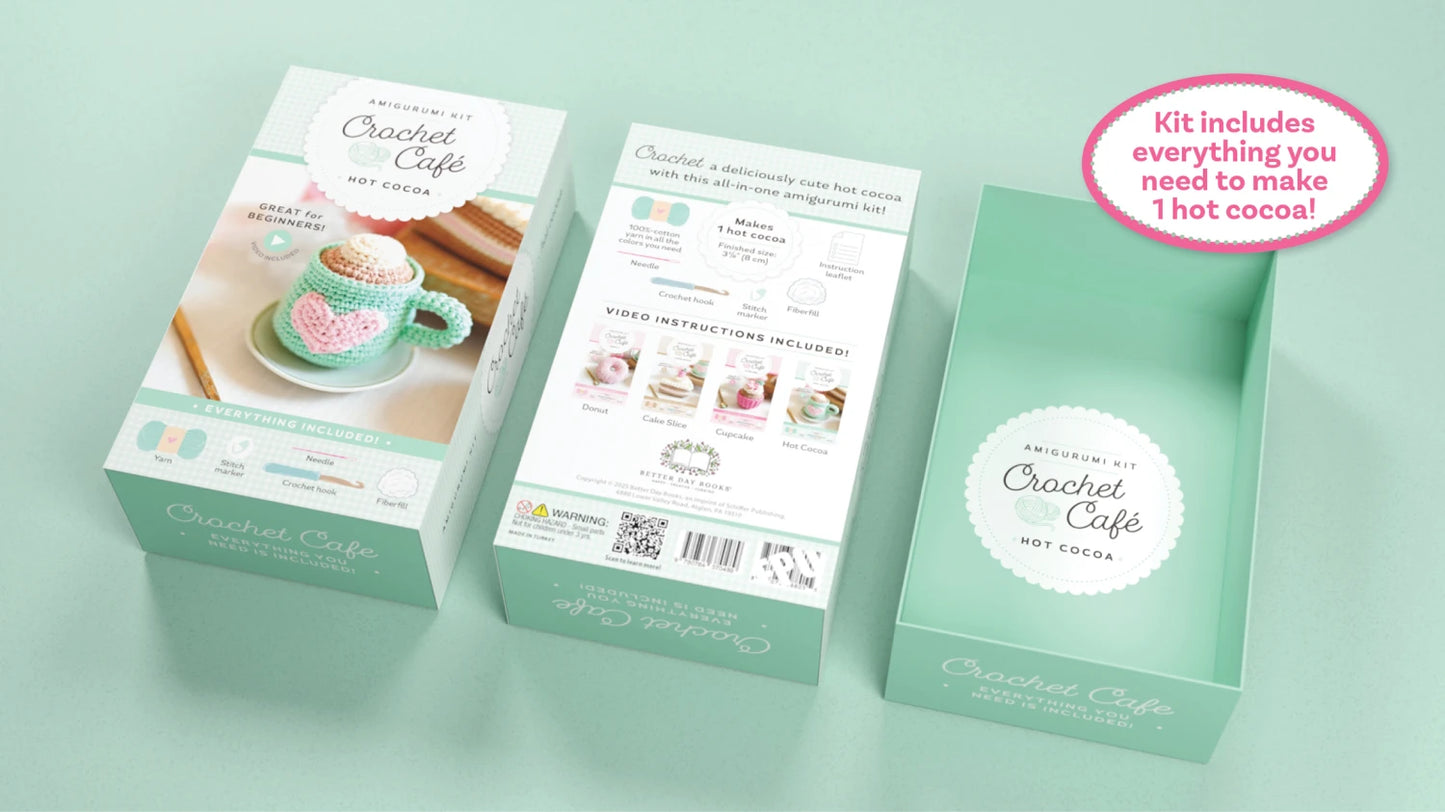 Crochet Café Amigurumi Kit Hot Cocoa - Special Order
