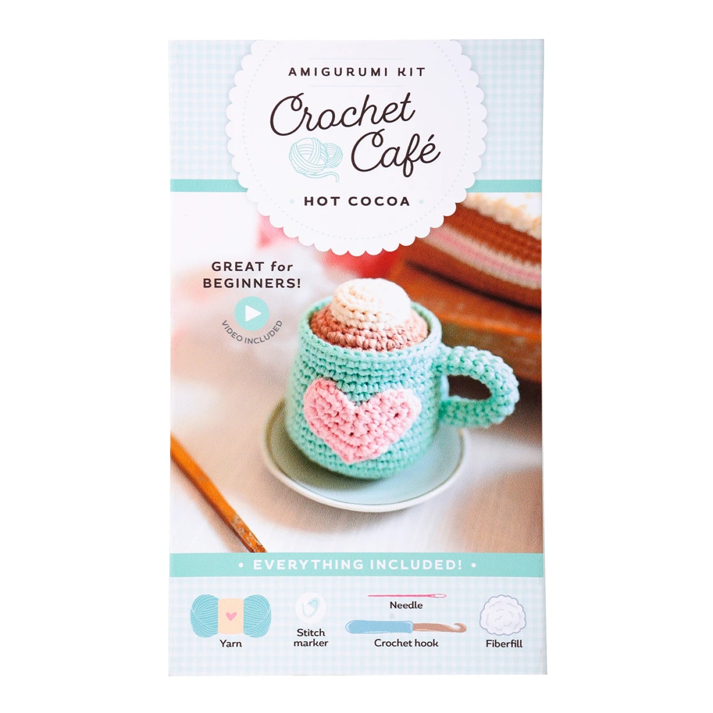 Crochet Café Amigurumi Kit Hot Cocoa - Special Order