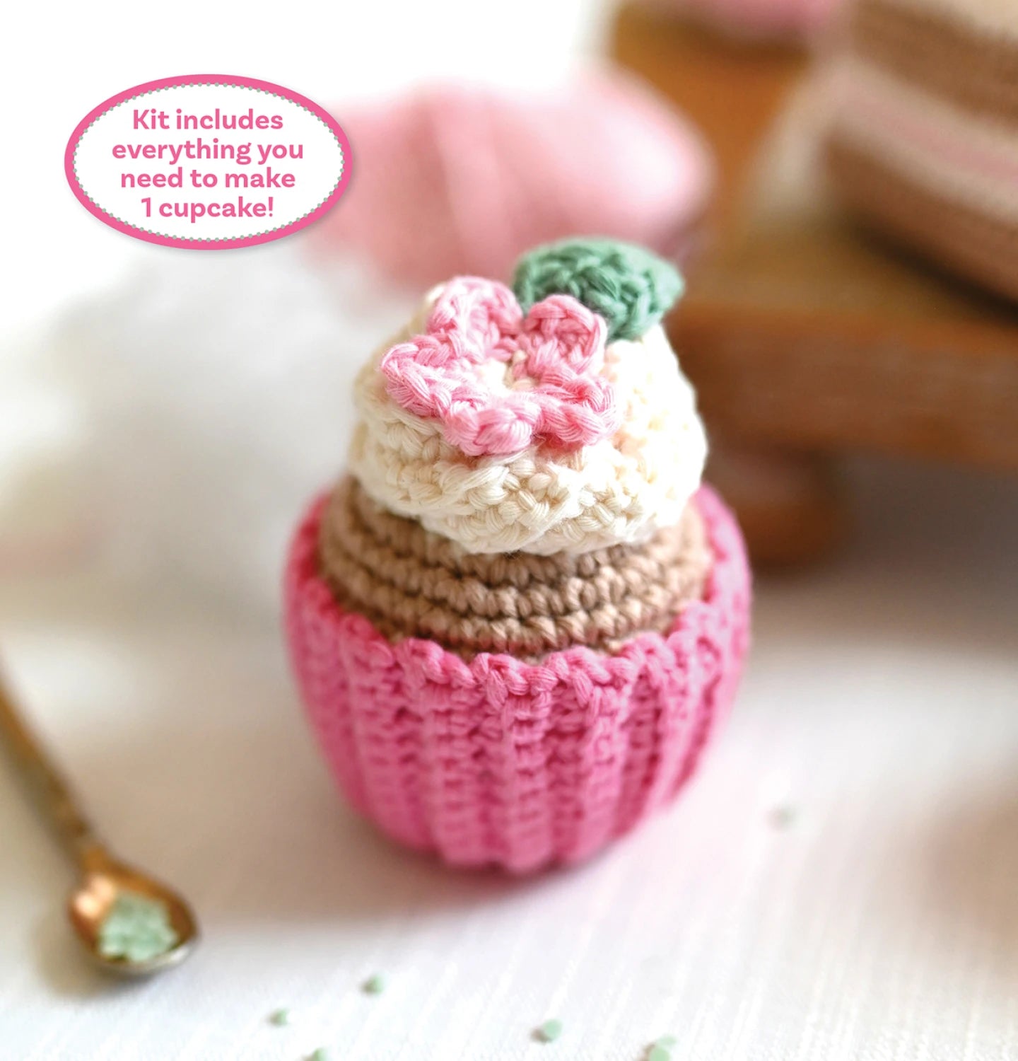 Crochet Café Amigurumi Kit Cupcake - Special Order