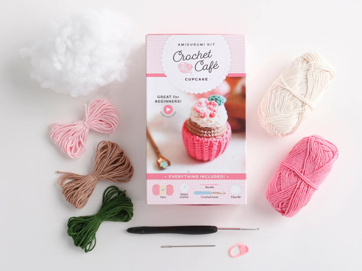 Crochet Café Amigurumi Kit Cupcake - Special Order