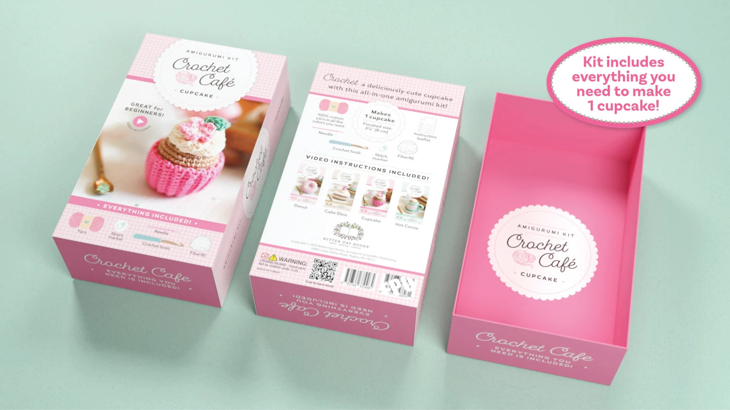 Crochet Café Amigurumi Kit Cupcake - Special Order