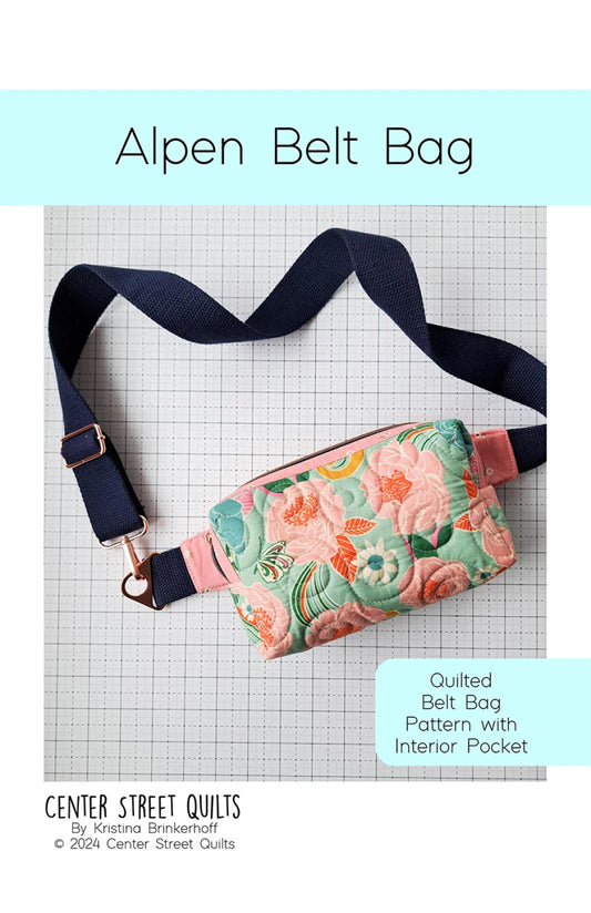 Alpen Belt Bag Pattern by Kristina Brinkerhoff