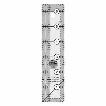 Creative Grids Quilt Ruler 1-1/2in x 6-1/2in - Special Order