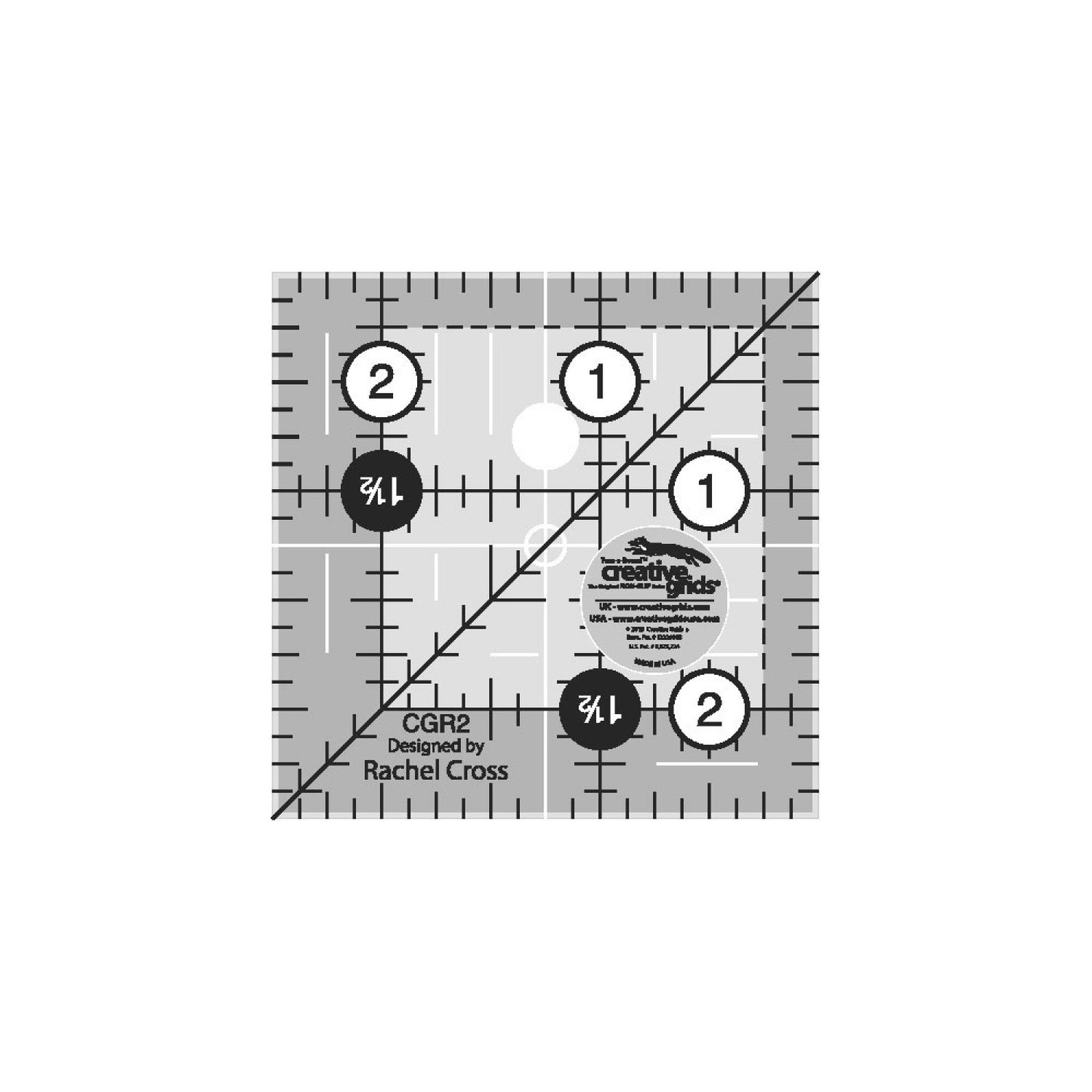 Quilt Ruler 2-1/2in Square # CGR2 - Special Order