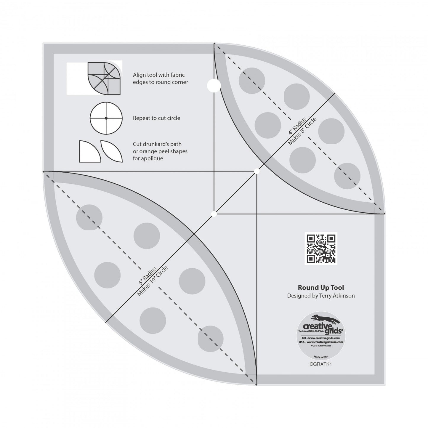 Round Up Tool and Quilting Ruler # CGRATK1 (Special Order)