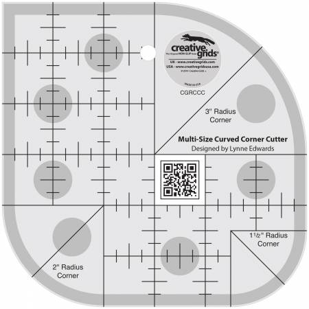 Creative Grids Curved Corner Cutter Quilt Ruler - Special Order