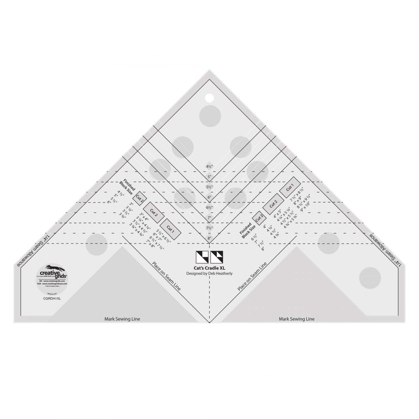 Cats Cradle Ruler XL # CGRDH1XL - Special Order