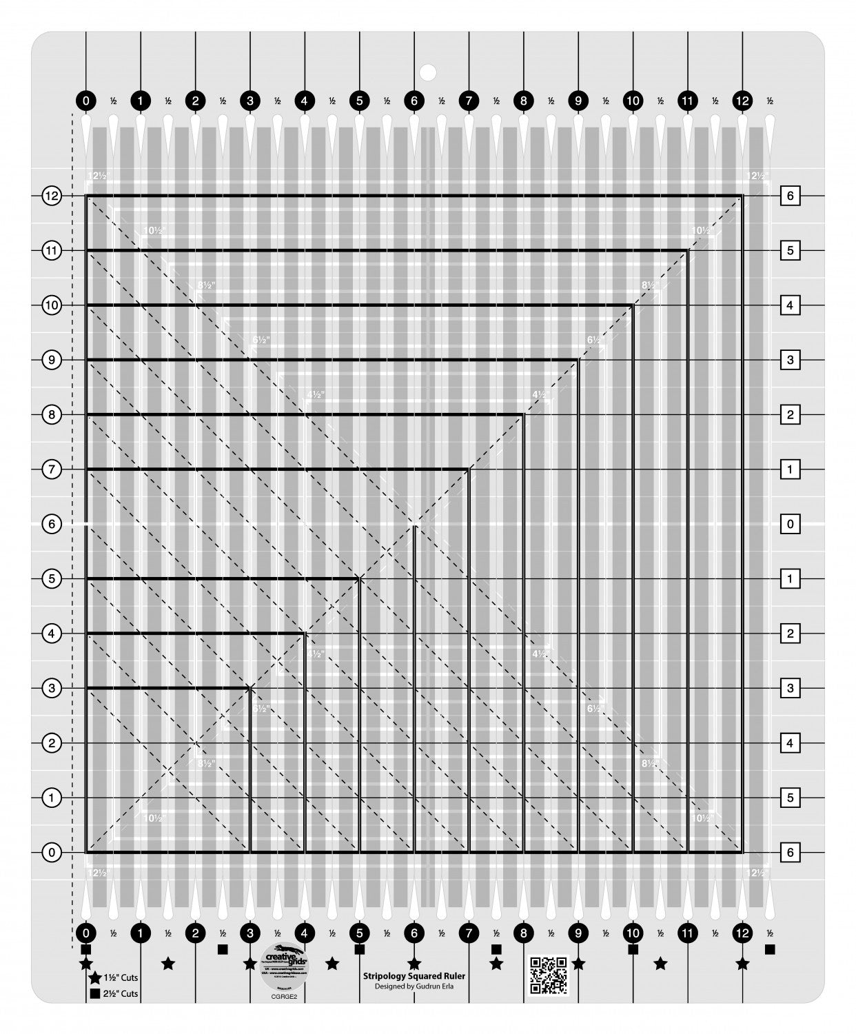 Stripology® Squared Quilt Ruler # CGRGE2 (Special Order)