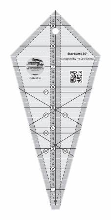 Creative Grids Starburst 30 Degree Triangle Quilt 9-1/2in Ruler (Special Order)