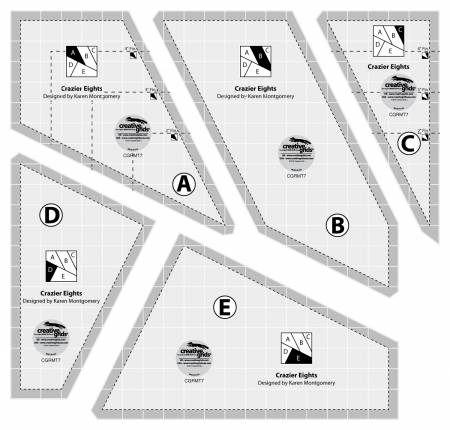 Creative Grids Crazier Eights Template - Special Order