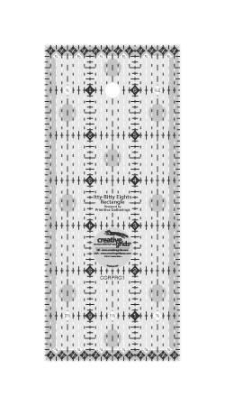 Creative Grids Itty-Bitty Eights Rectangle Ruler 3in x 7in Quilt Ruler (Special Order)