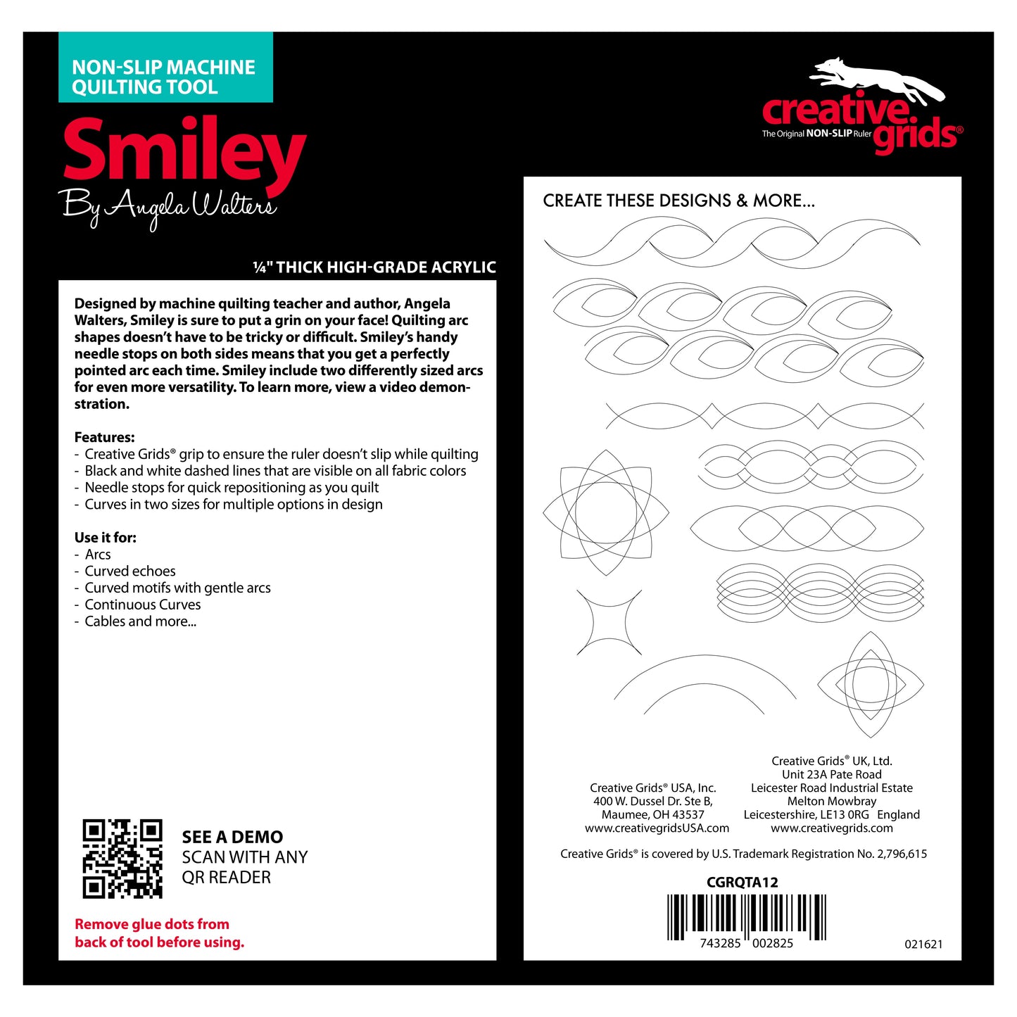 Machine Quilting Tool Smiley # CGRQTA12 - Special Order