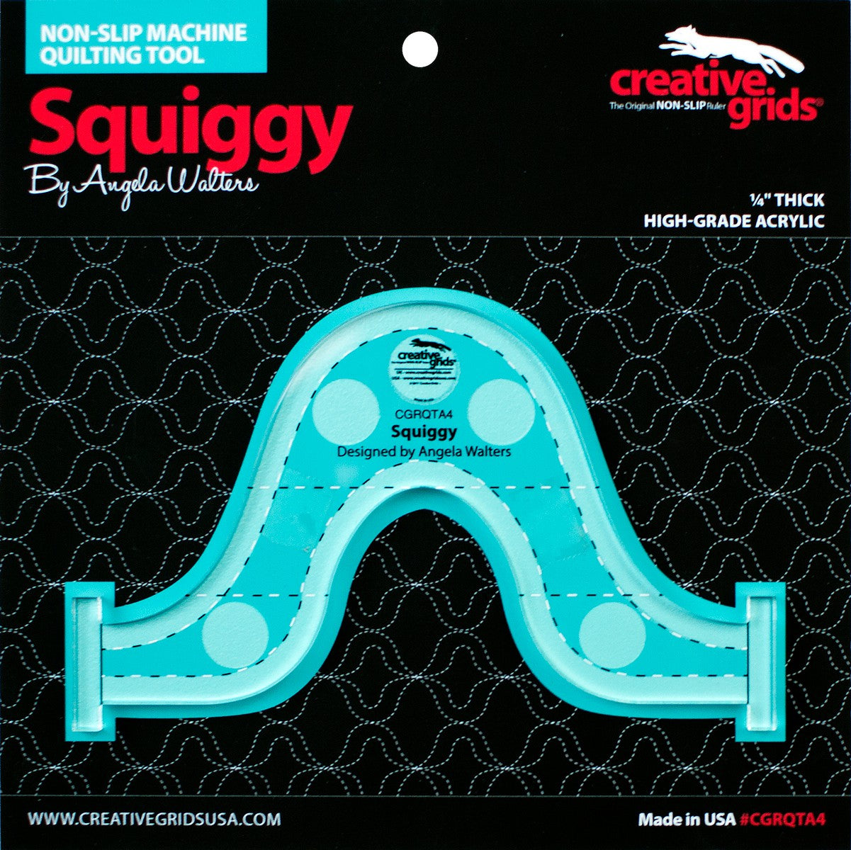 Machine Quilting Tool - Squiggy # CGRQTA4y (Special Order)