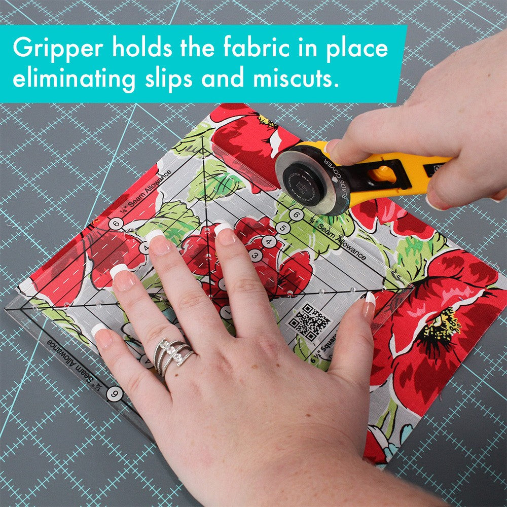 Square It Up or Fussy Cut Square Quilt Ruler 6-1/2in # CGRSQ6- Special Order