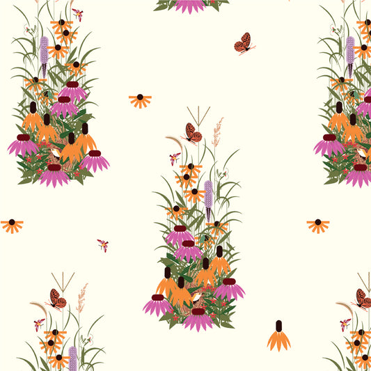 Iconic Vol. 2 by Charley Harper : Wildflowers Poplin CH-116