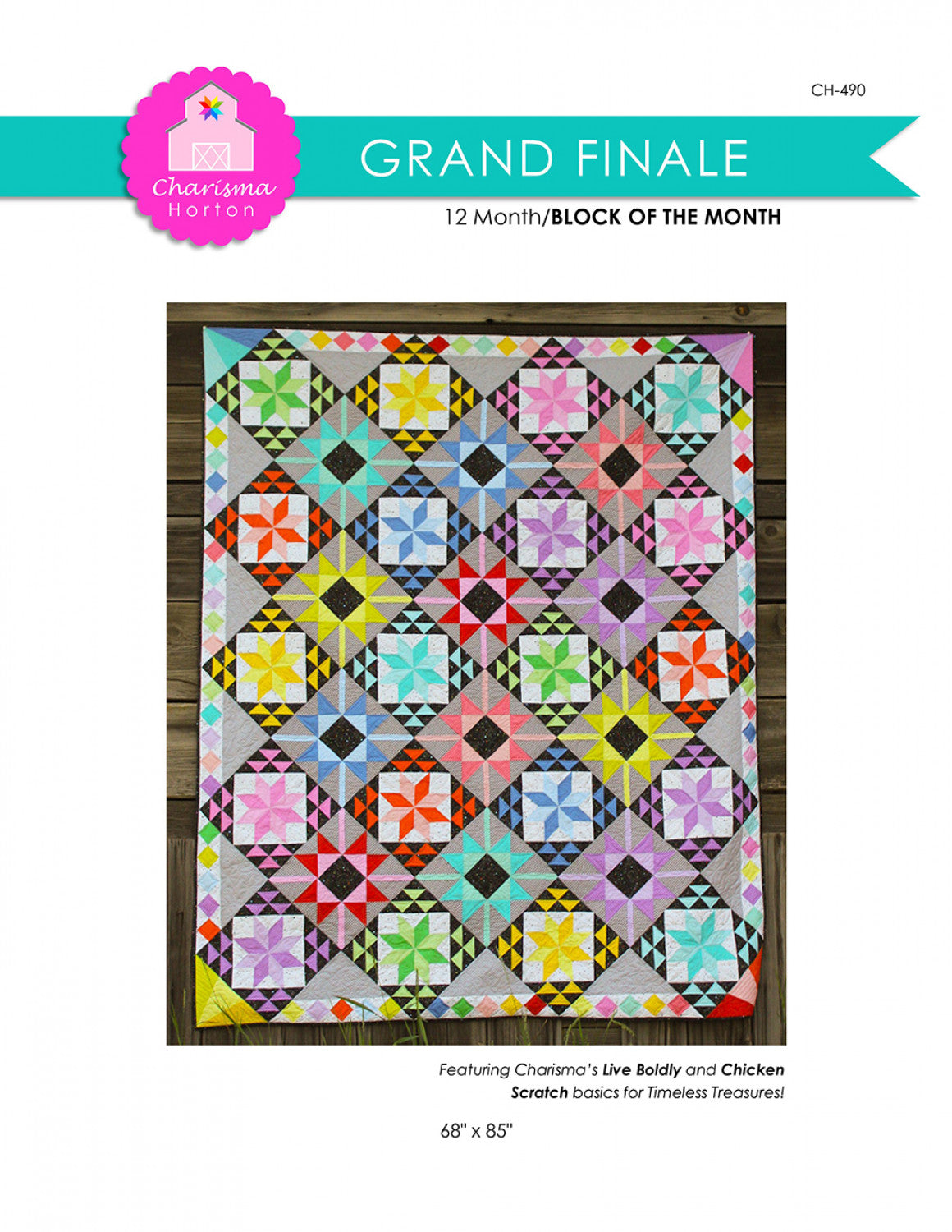 Grand Finale Block of the Month # CH-490 - Special Order - Will Ship After 11-25-24