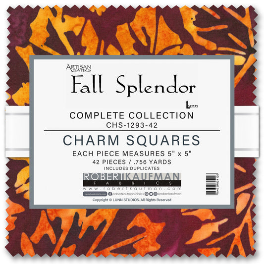 Fall Splendor by Artisan Batiks - 5" Squares Pack -  Special Order (Expected June 2025)