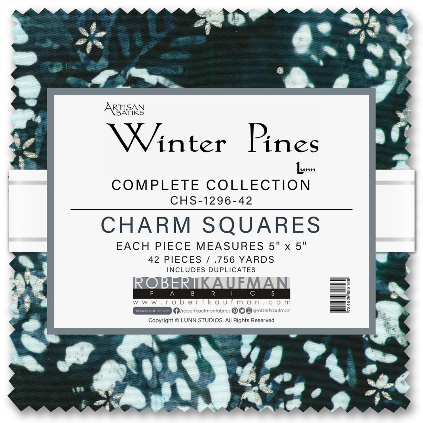 Winter Pines by Lunn Studios - 5" Square Pack -  Special Order (Expected June 2025)