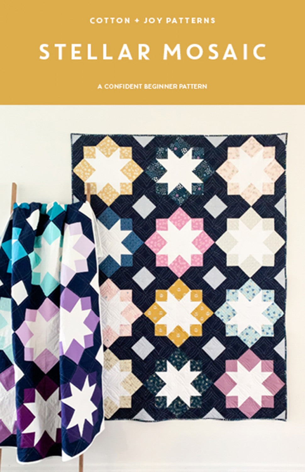 Stellar Mosaic Quilt - Fabric Bundle - Multiple Sizes & Color Options