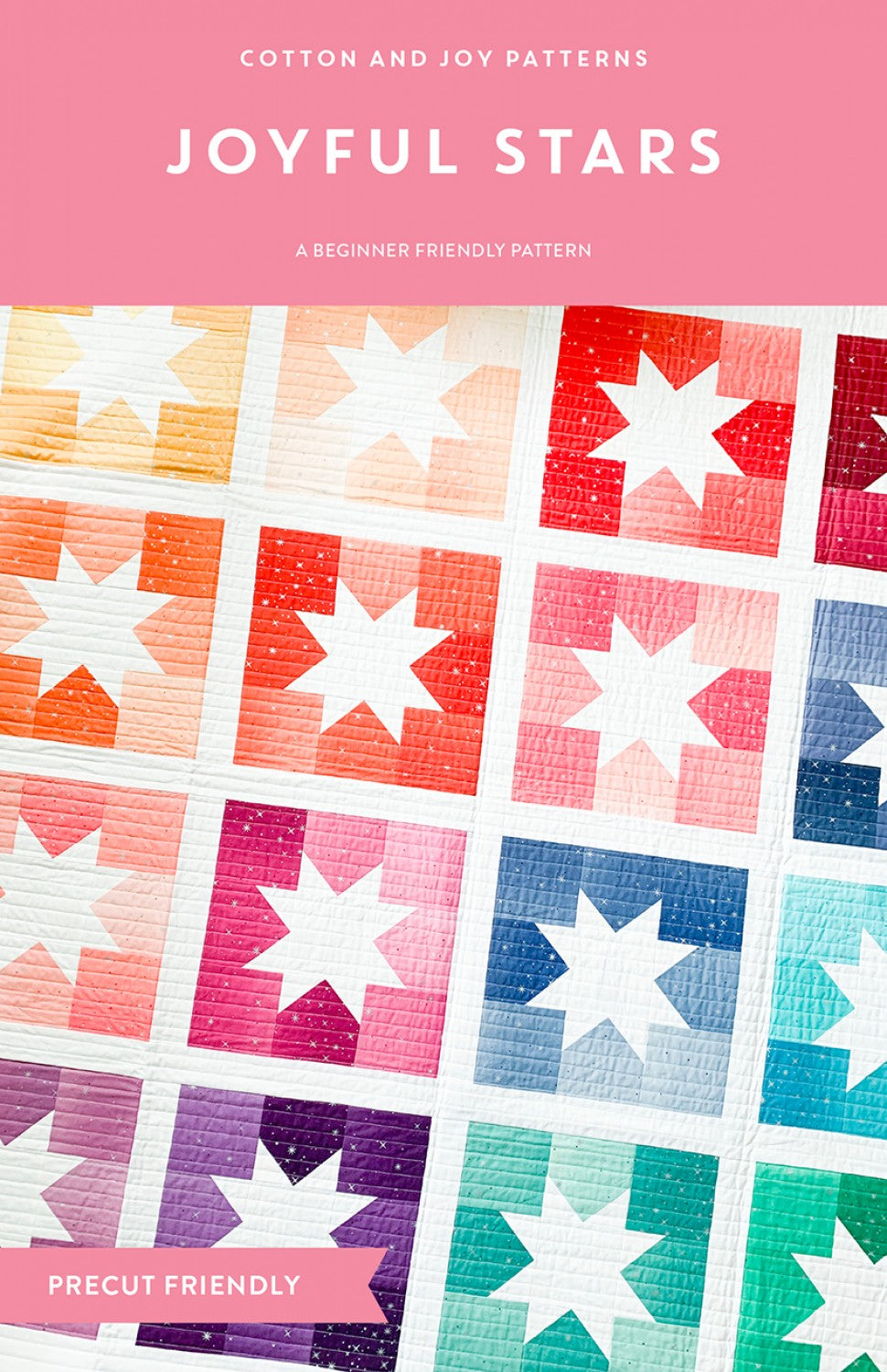 Joyful Stars Quilt - Fabric Bundle - Multiple Sizes & Color Options