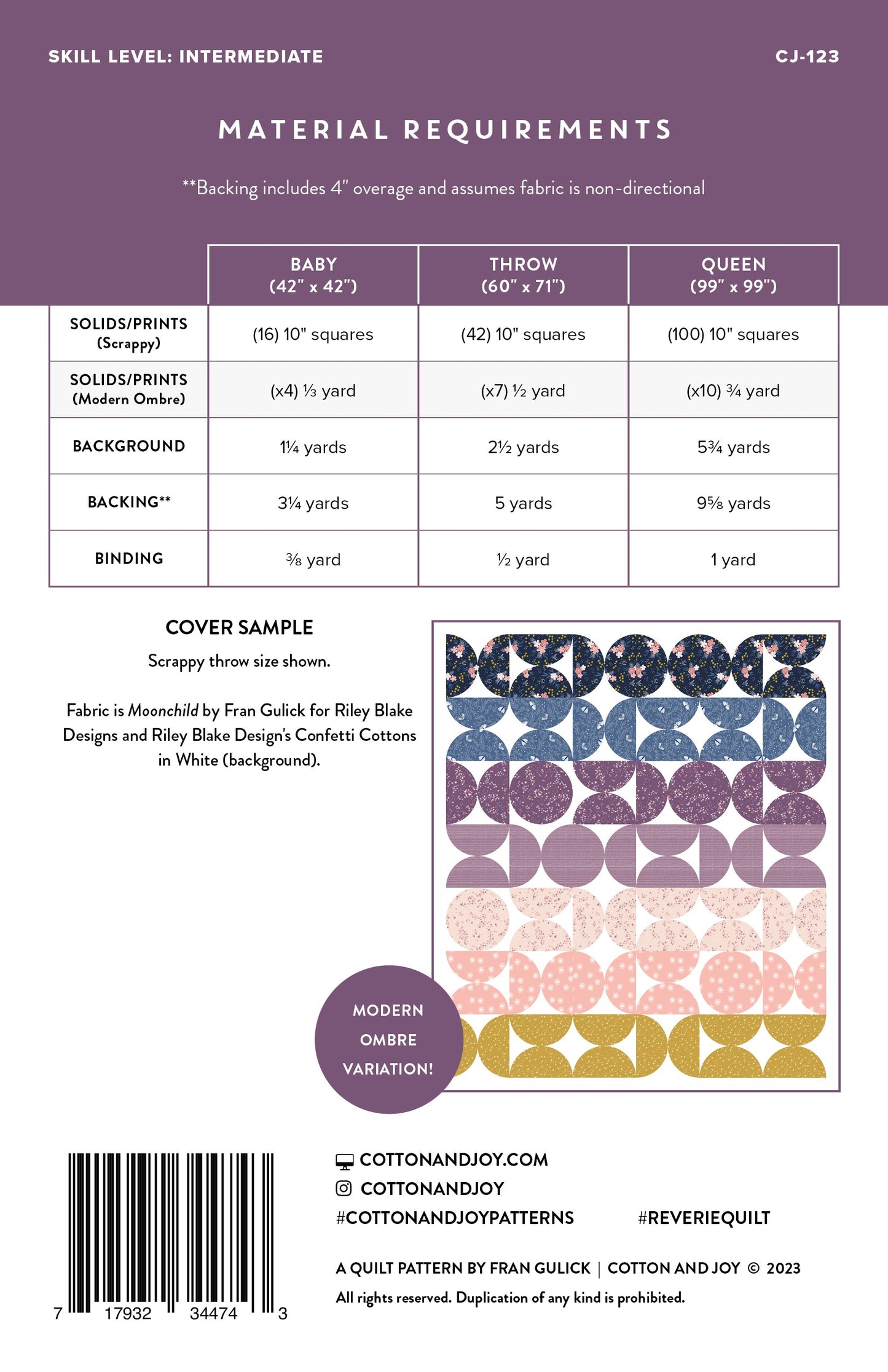 Reverie Quilt - Fabric Bundle - Multiple Sizes & Color Options