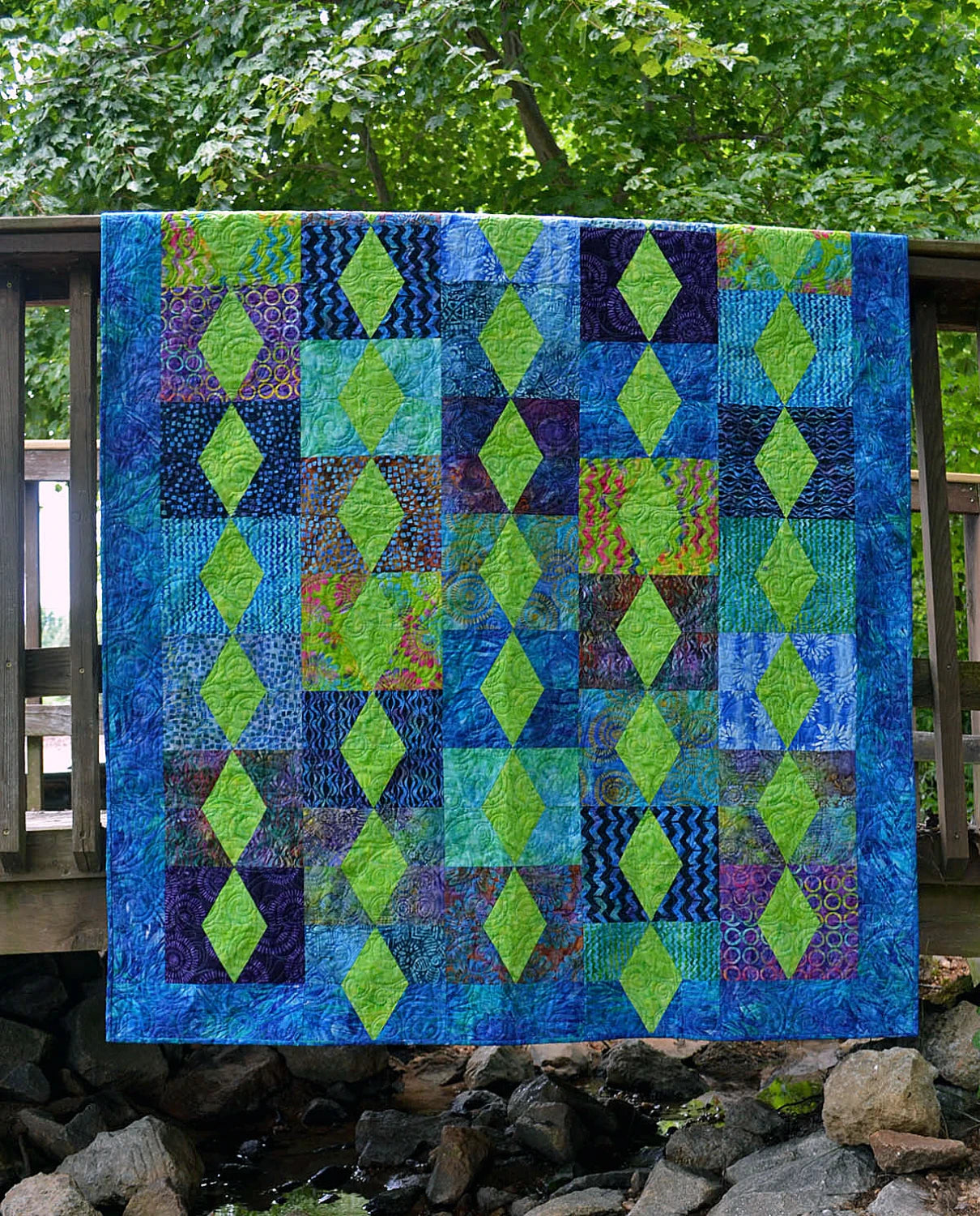 Emerald City Quilt Pattern by Cut Loose Press