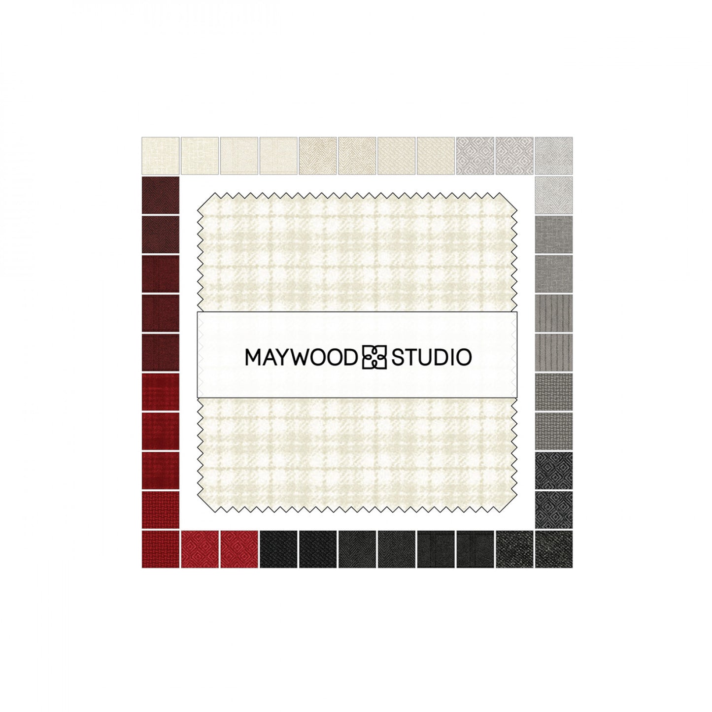 Woolies Flannel Winterberries by Maywood Studio Collection - 5” Charm Pack (Expected January 2025)