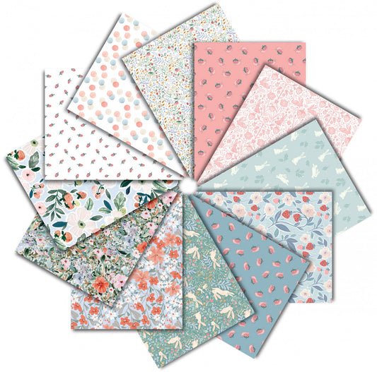 Strawberry Jam by Clara Jean Collection - Fat Quarter Bundle  (Expected 02-28-25)