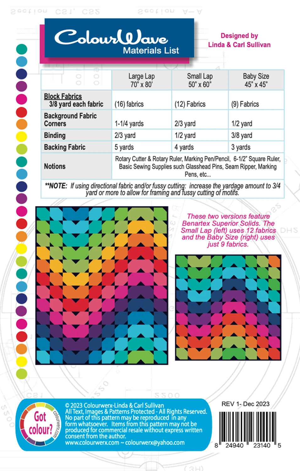 ColourWave Quilt Pattern by Colourwerx