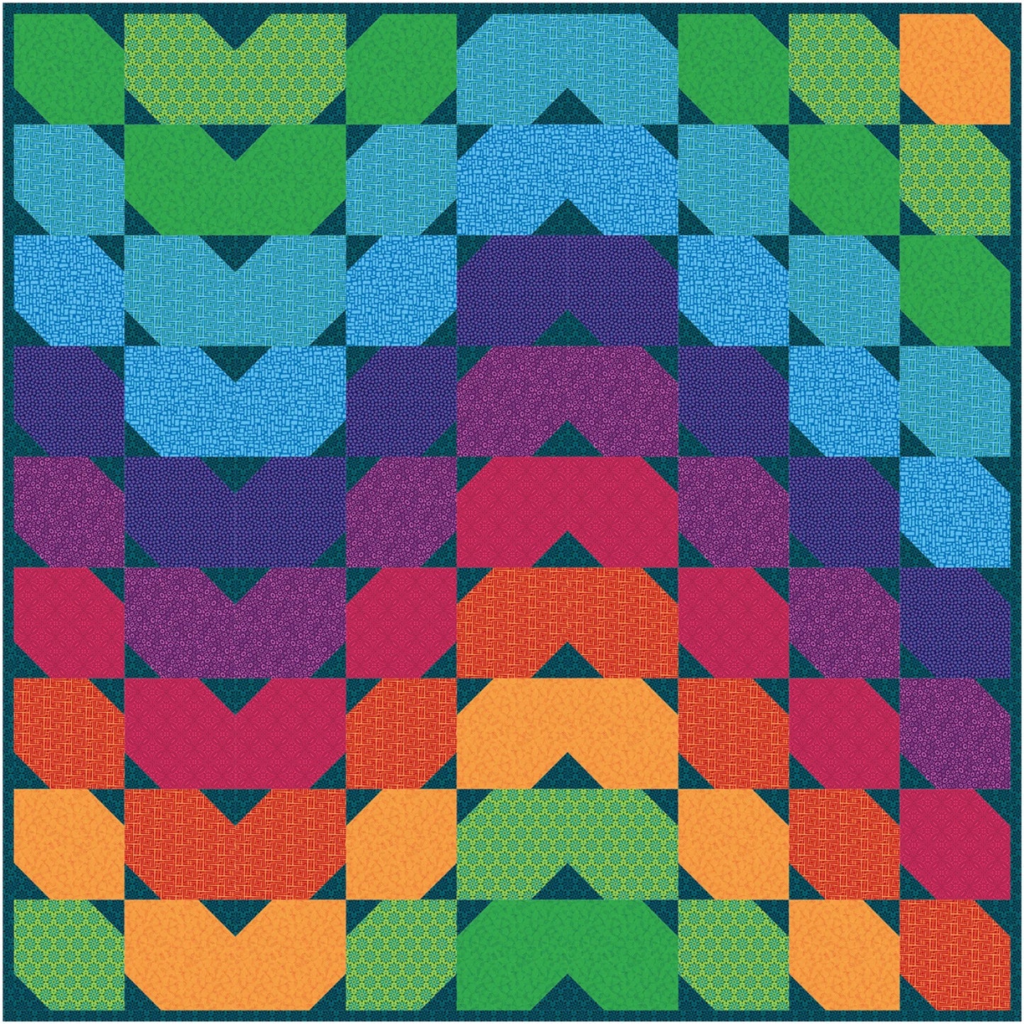 ColourWave Quilt Pattern by Colourwerx