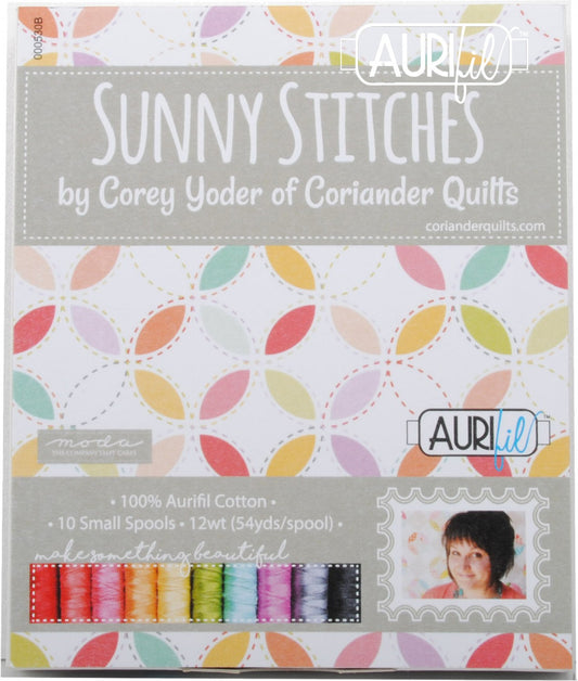 Sunny Stitches Collection by Corey Yoder Cotton 12wt 10 Small Spools # CY12SS10- Special Order