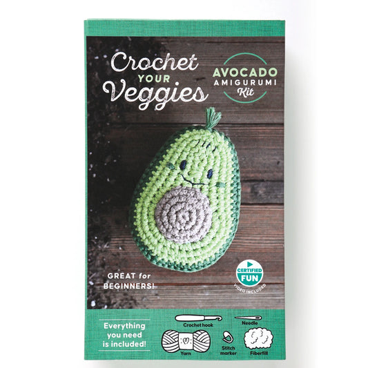 Crochet Your Veggies Amigurumi Kit Avocado - Special Order