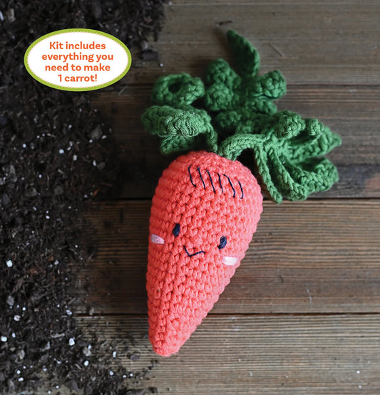 Crochet Your Veggies Amigurumi Kit Carrot - Special Order