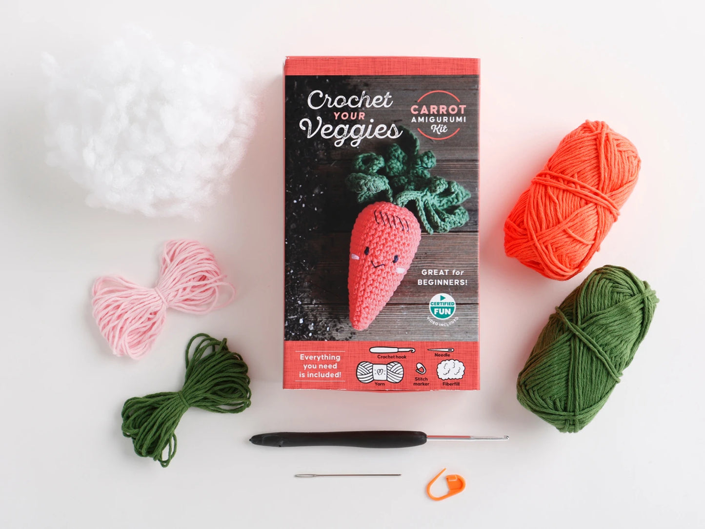 Crochet Your Veggies Amigurumi Kit Carrot - Special Order