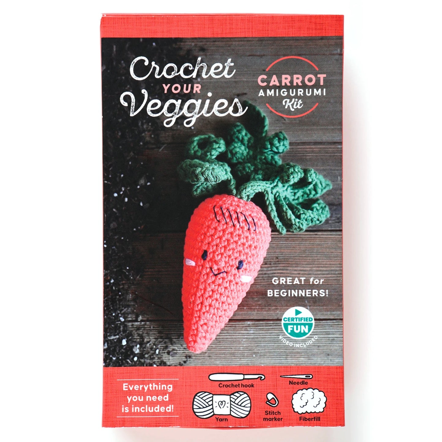 Crochet Your Veggies Amigurumi Kit Carrot - Special Order
