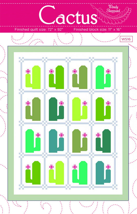 Cactus Quilt Pattern by Wendy Sheppard