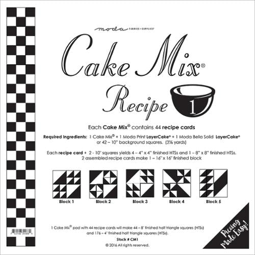 Cake Mix Recipe 1 Quilt Papers by Miss Rosies