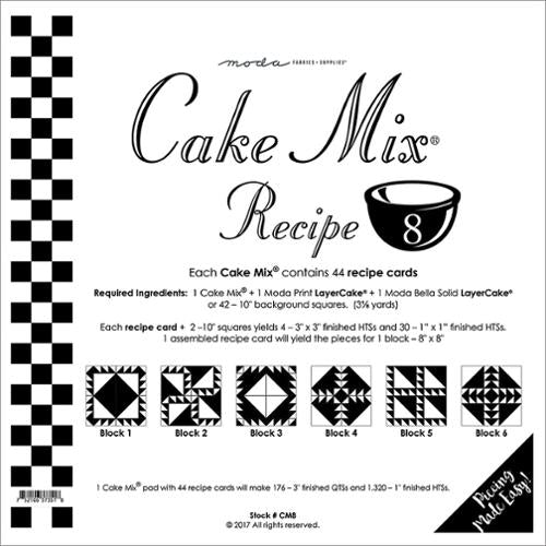 Cake Mix Recipe 8 Quilt Papers by Miss Rosies