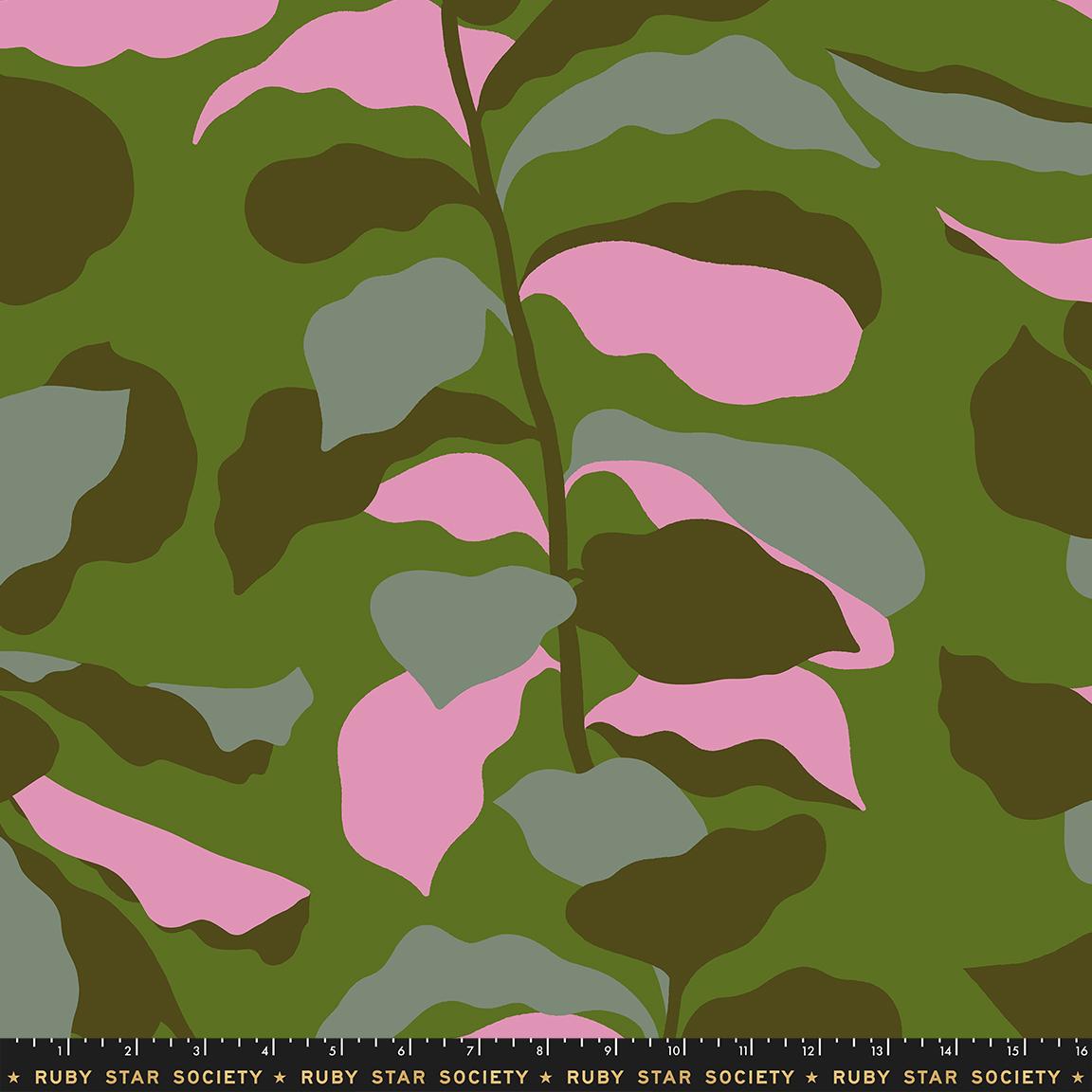 Calathea by Ruby Star Society Collaborative : 108" Wideback Juniper RS5189 13