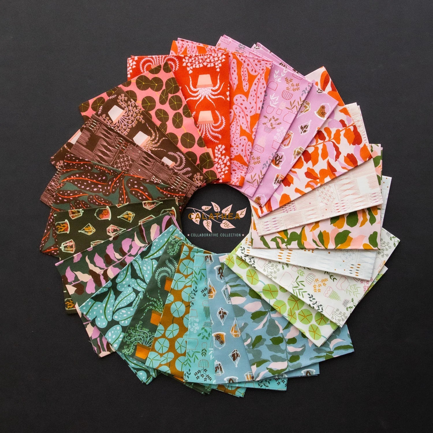 Calathea by Ruby Star Society Collaborative : Dainty Tray Quilt Kit *Waiting for speckled fabric rs5027 90