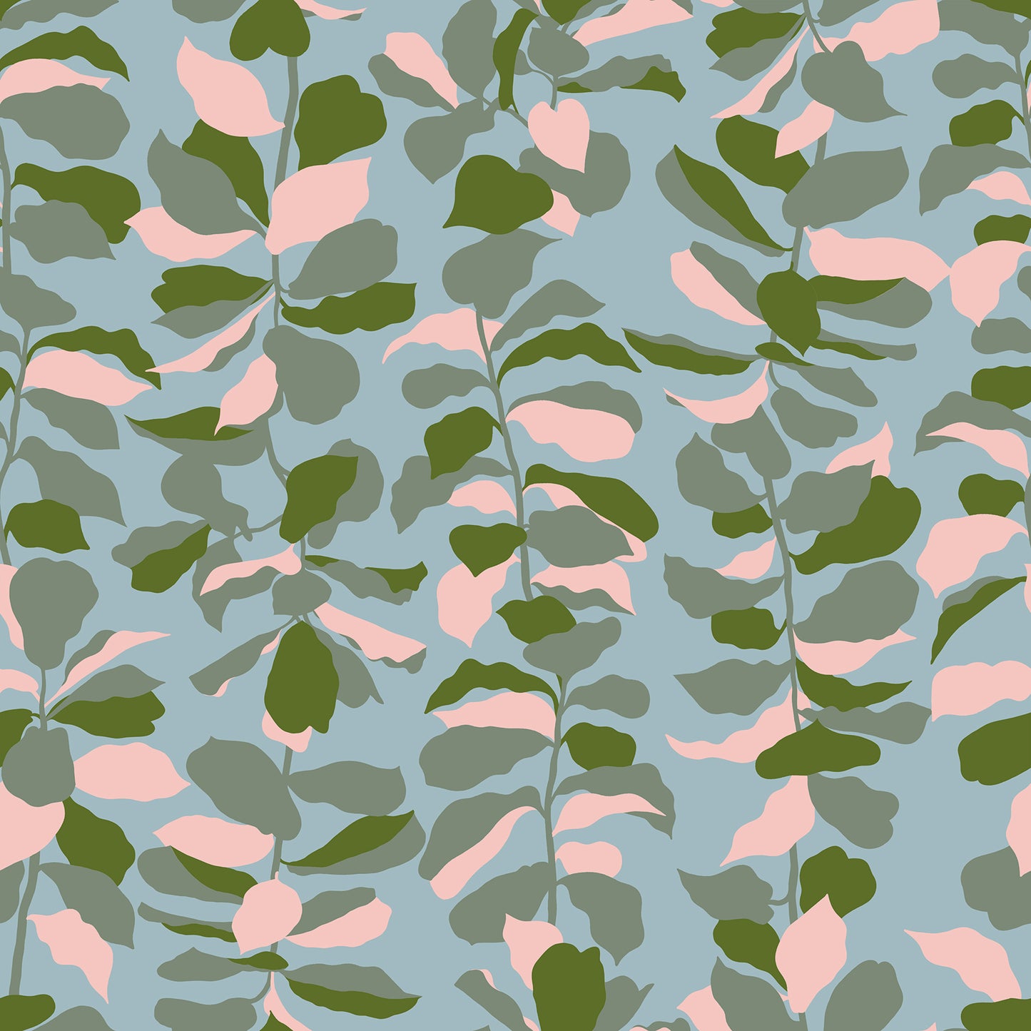 Calathea by Ruby Star Society Collaborative : Fiddle Leaf Soft Blue RS5186 14