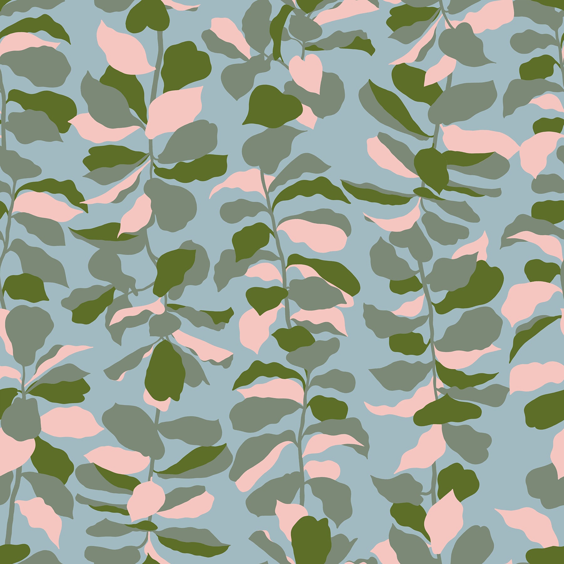 Calathea by Ruby Star Society Collaborative : Fiddle Leaf Soft Blue RS5186 14