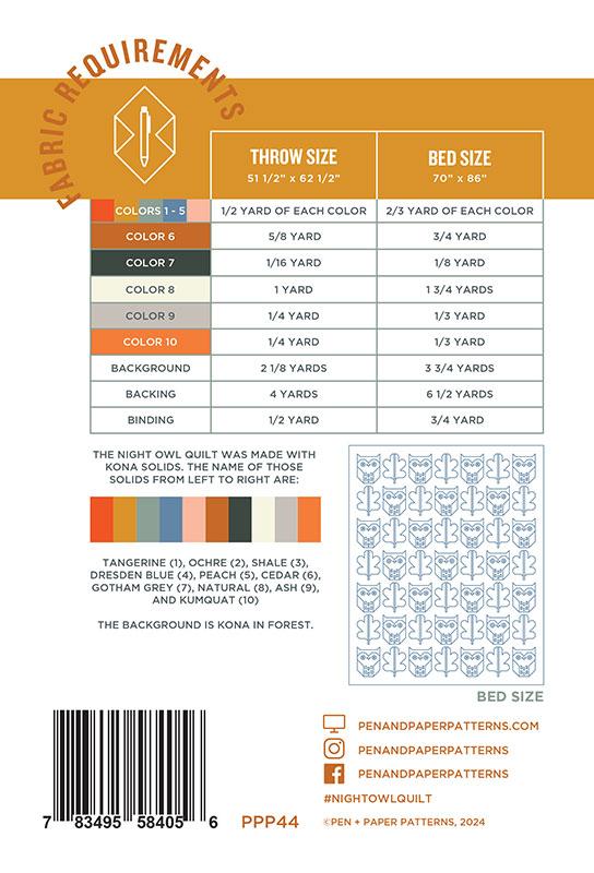 Calathea by Ruby Star Society Collaborative : Night Owl Quilt Kit