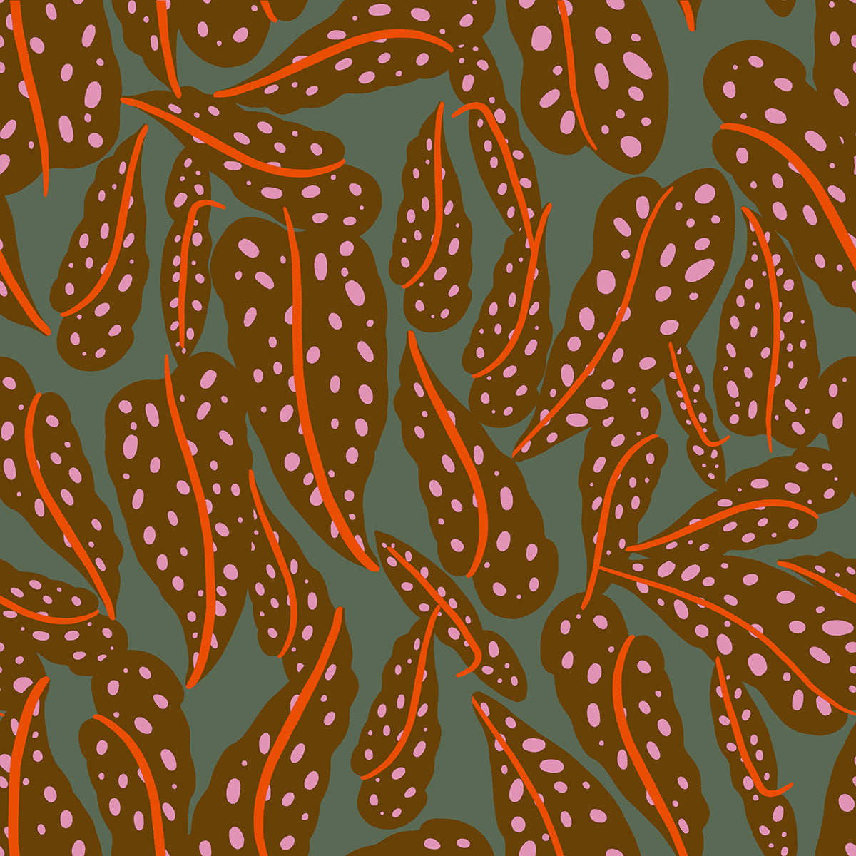 Calathea by Ruby Star Society Collaborative : Overlapping Leaves Cocoa RS5187 12