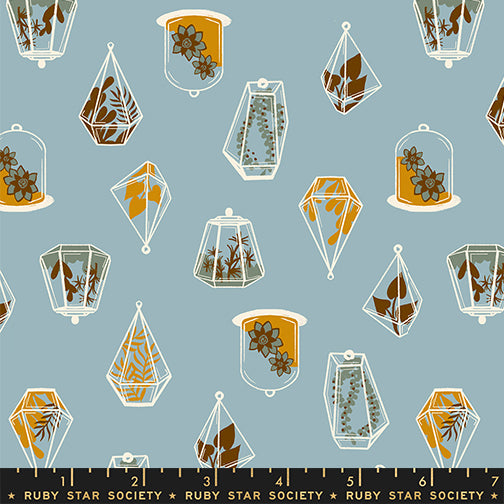 Calathea by Ruby Star Society Collaborative : Terrarium Soft Blue RS5183 13