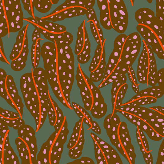 Calathea by Ruby Star Society : Overlapping Leaves Cocoa RS5187 12 (Estimated Arrival November 2025)