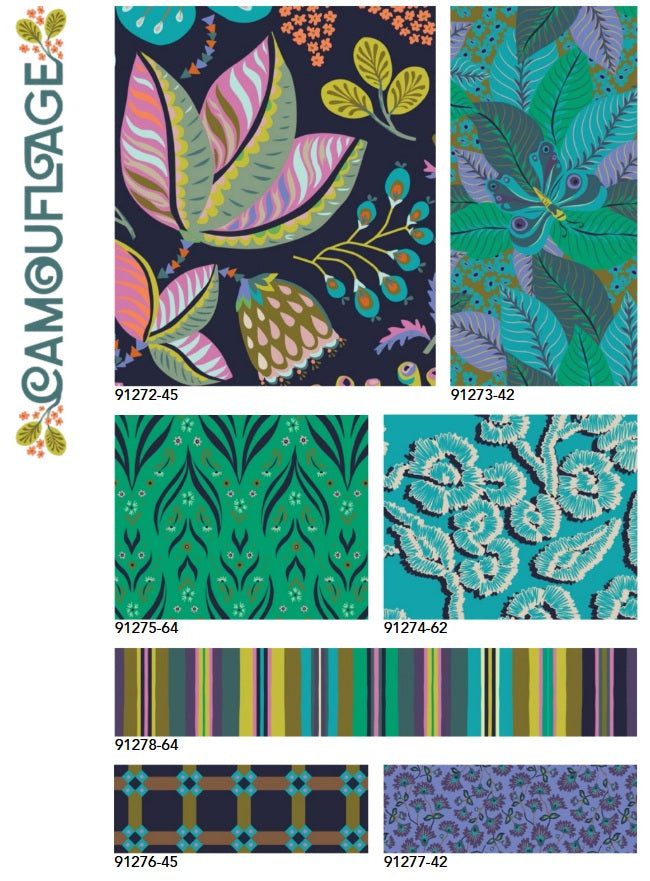 Camouflage by Kathy Doughty : Wild Bouquet Cream 91272-14