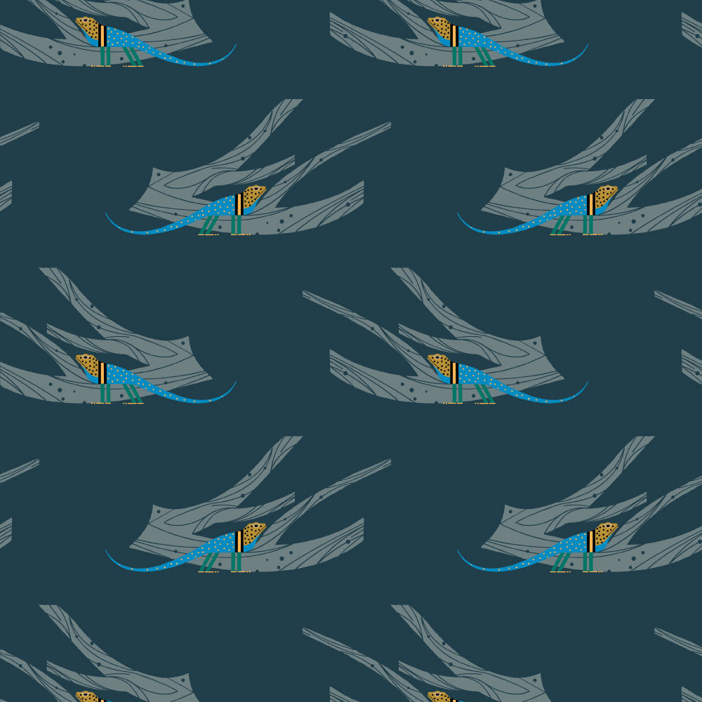 Canyon Country by Charley Harper: Canyon Iguana CH-433