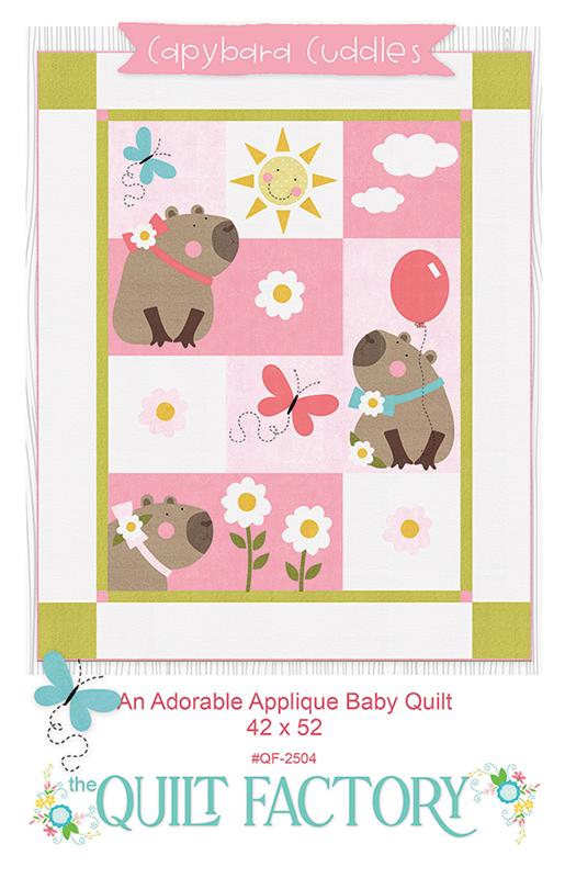 Capybara Cuddles Appliqué Quilt Pattern by The Quilt Factory